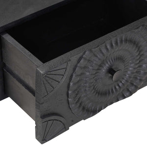 Κομοδίνο με συρτάρι Μαύρο 40 x 30 x 20 εκ - Pakobazaar
