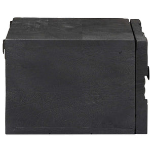 Κομοδίνο με συρτάρι Μαύρο 40 x 30 x 20 εκ - Pakobazaar