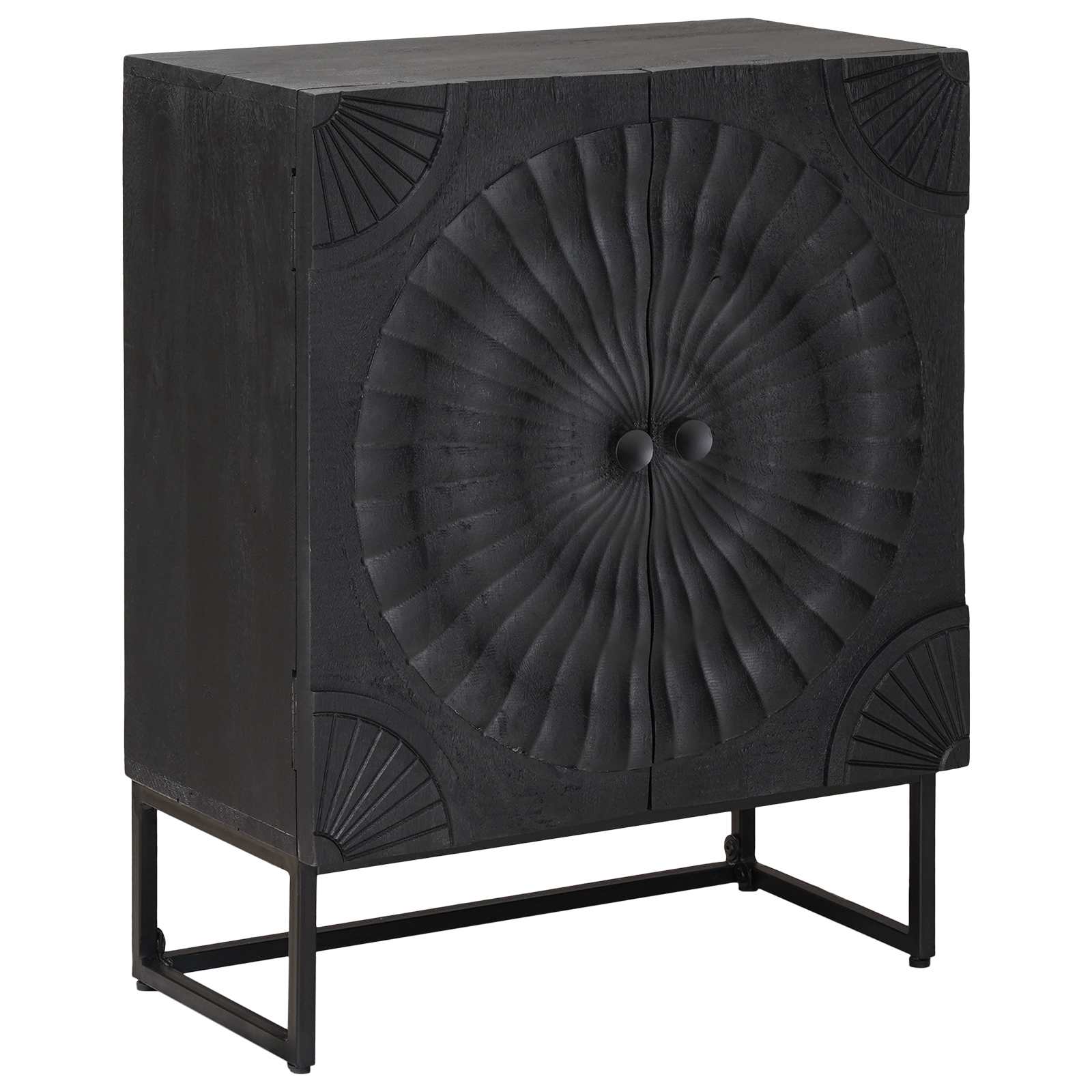 Πλαϊνό γραφείο Μαύρο 55 x 30 x 70 εκ. - Pakobazaar