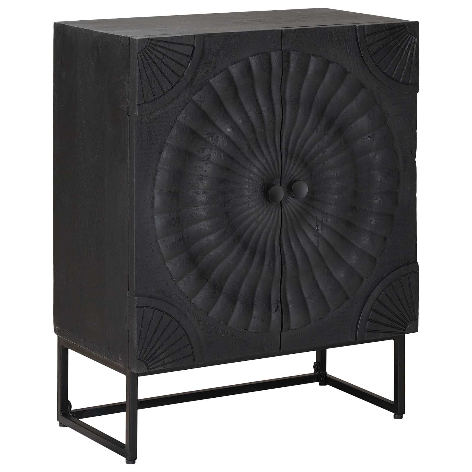 Πλαϊνό γραφείο Μαύρο 55 x 30 x 70 εκ. - Pakobazaar