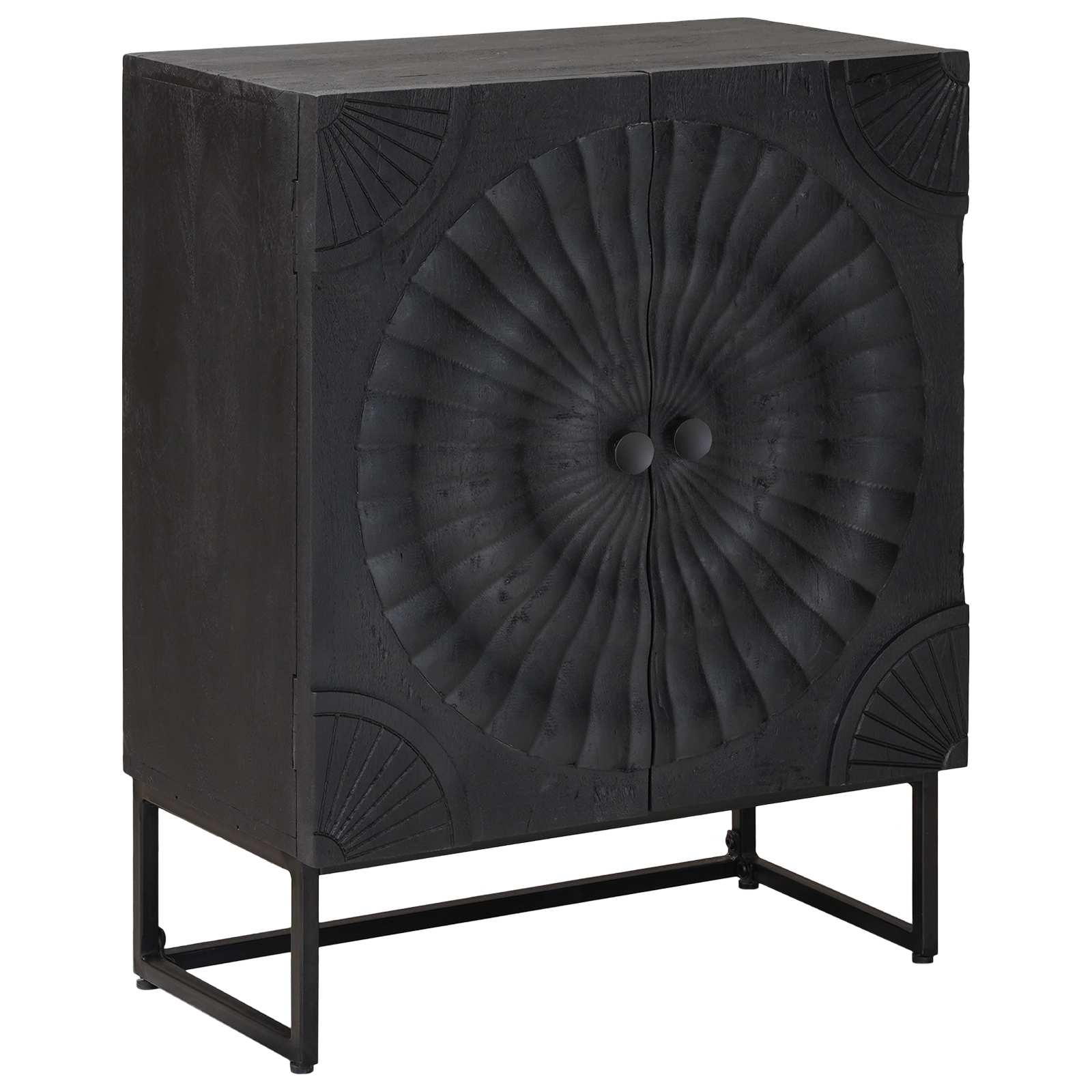 Πλαϊνό γραφείο Μαύρο 55 x 30 x 70 εκ. - Pakobazaar