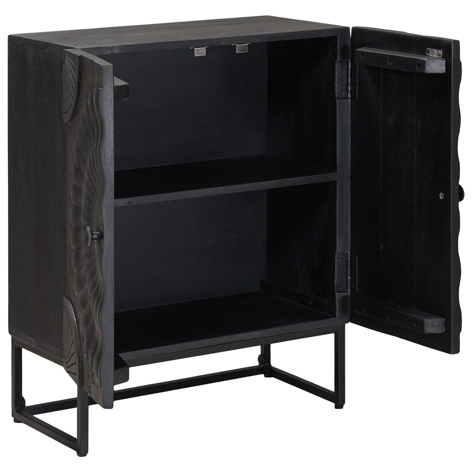 Πλαϊνό γραφείο Μαύρο 55 x 30 x 70 εκ. - Pakobazaar