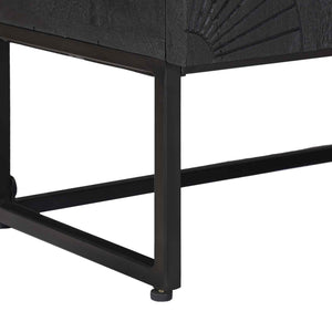 Πλαϊνό γραφείο Μαύρο 105 x 30 x 68 εκ - Pakobazaar