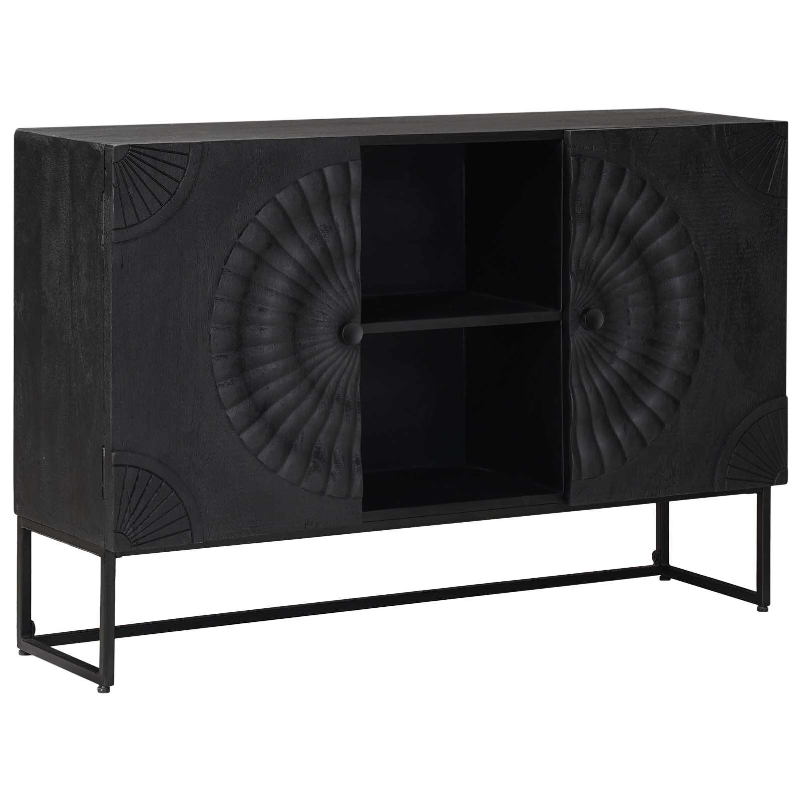 Πλαϊνό γραφείο Μαύρο 105 x 30 x 68 εκ - Pakobazaar