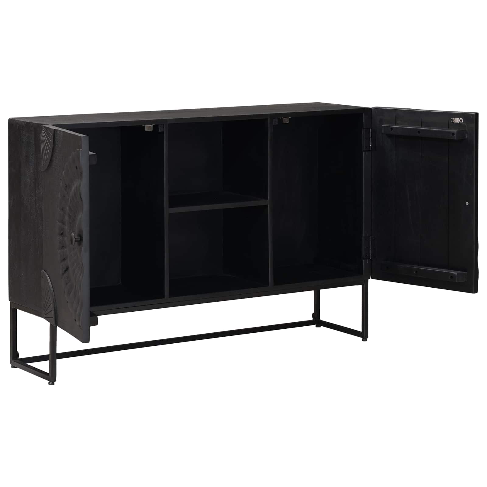 Πλαϊνό γραφείο Μαύρο 105 x 30 x 68 εκ - Pakobazaar
