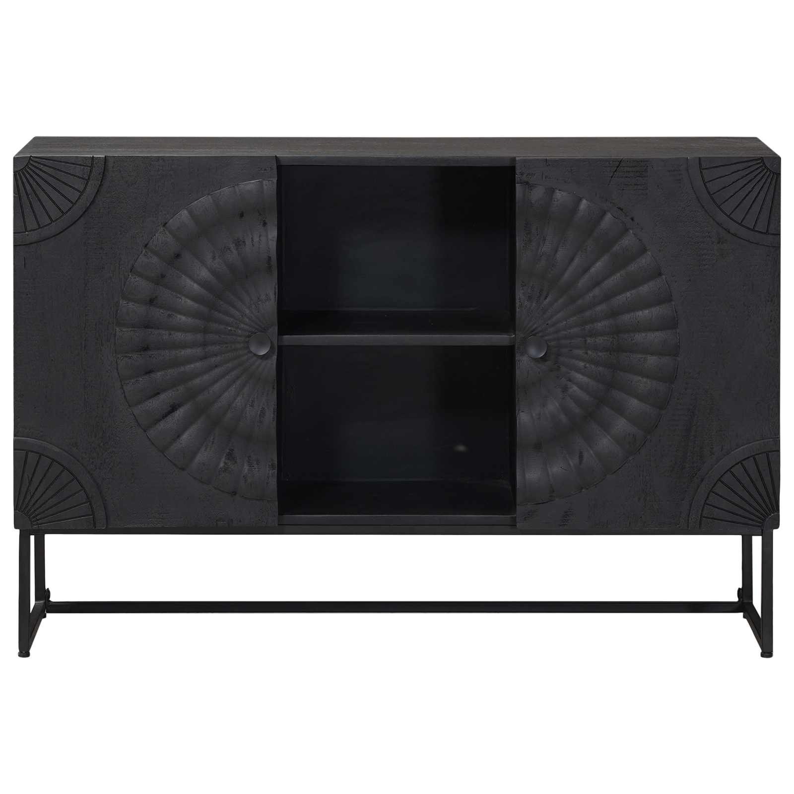 Πλαϊνό γραφείο Μαύρο 105 x 30 x 68 εκ - Pakobazaar