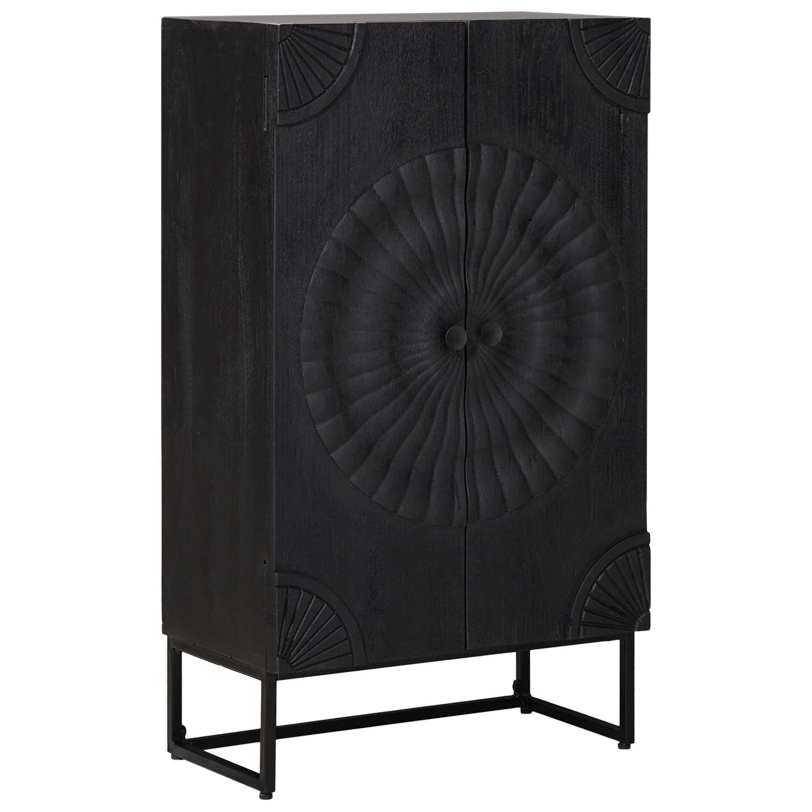 Highboard Μαύρο 55 x 30 x 95 εκ - Pakobazaar