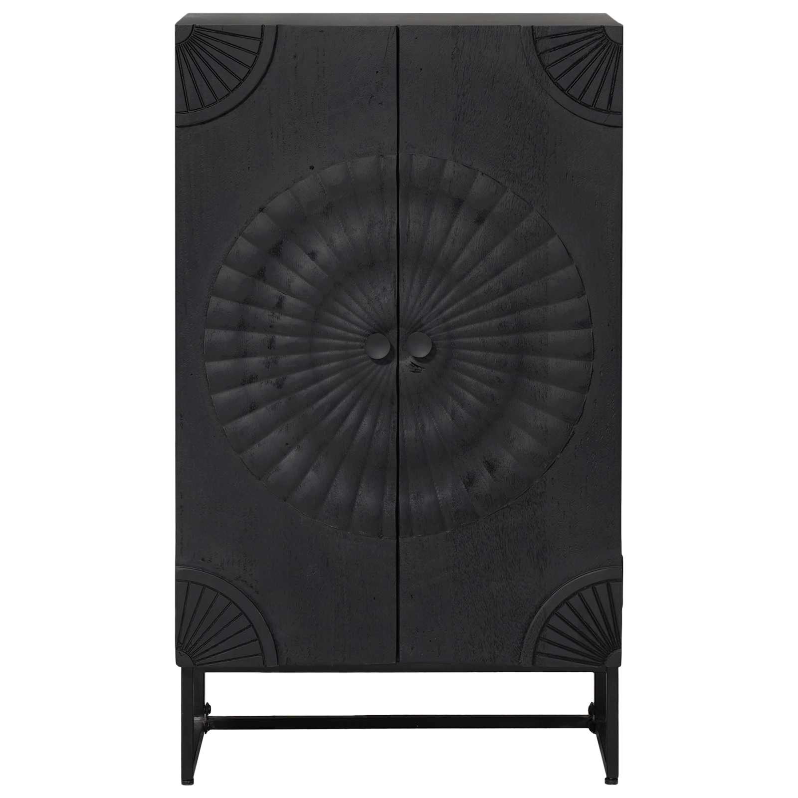 Highboard Μαύρο 55 x 30 x 95 εκ - Pakobazaar
