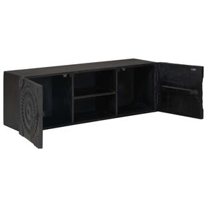 Ντουλάπι TV με ράφι με αποθήκευση Μαύρο 105 x 30 x 35 εκ - Pakobazaar