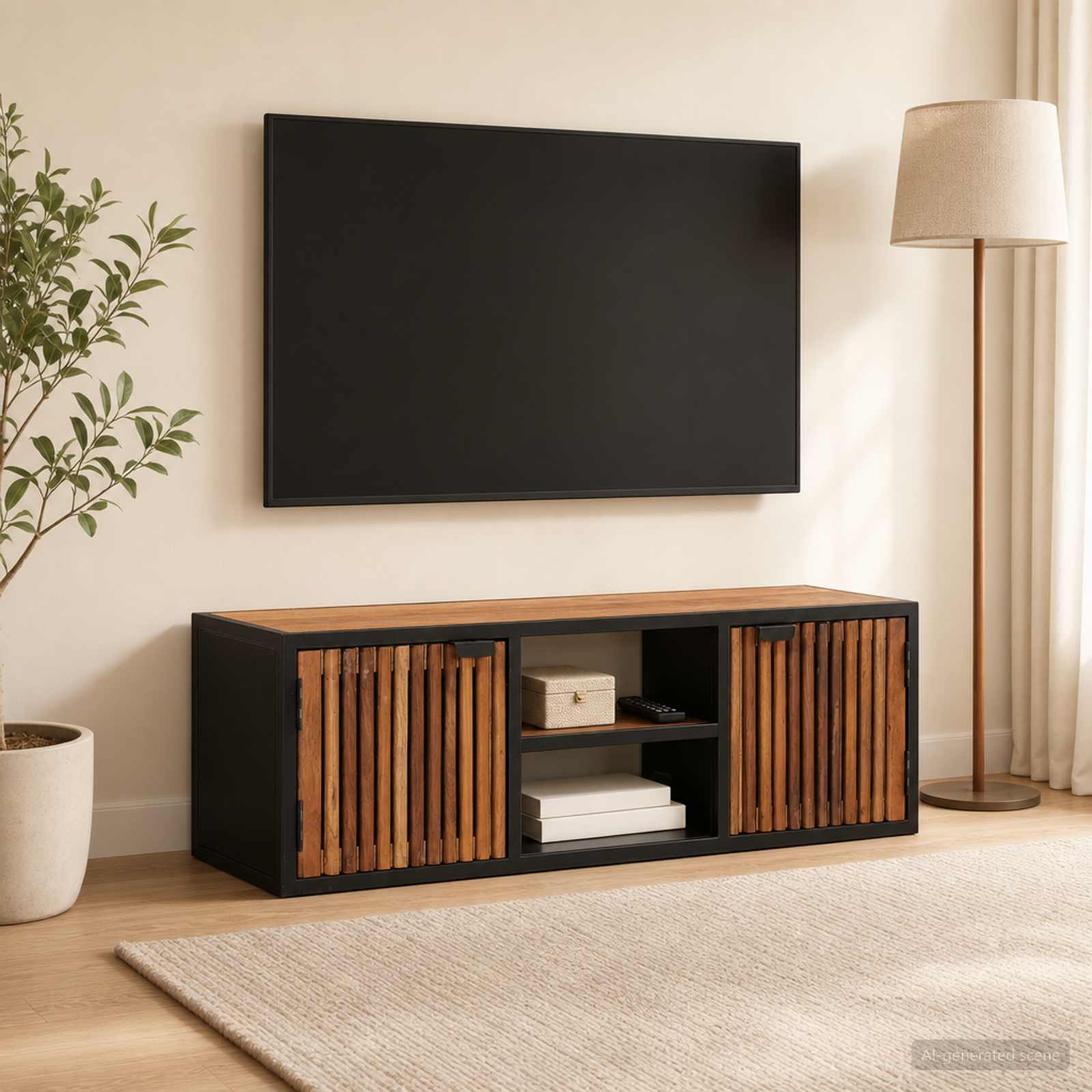 Ντουλάπι TV με ράφι με αποθήκευση 105 x 30 x 35 εκ - Pakobazaar
