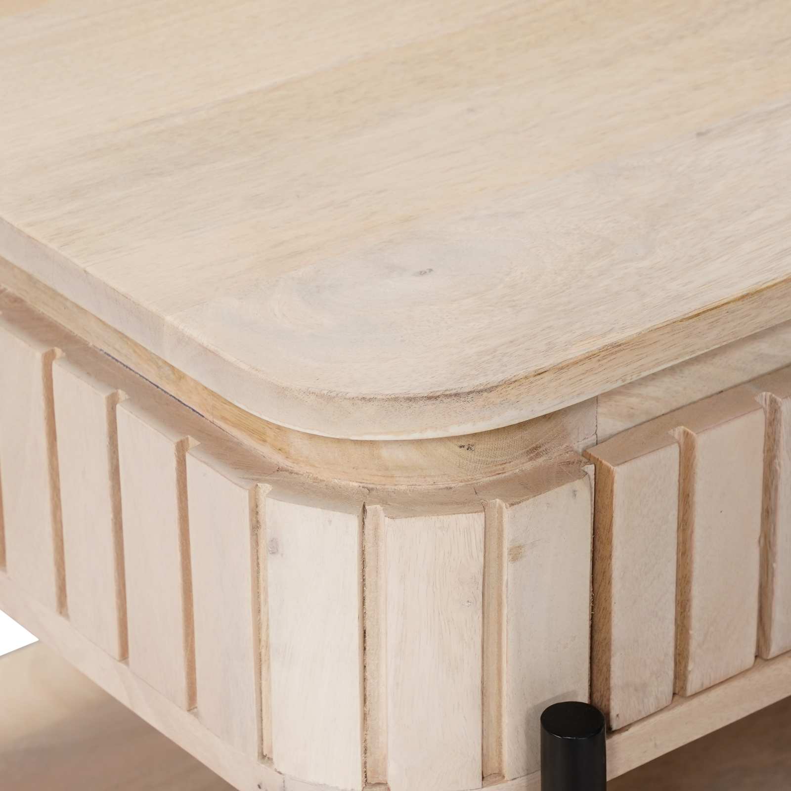 Χειροποίητο Τραπέζι Καφέ Λευκό 85 x 45 x 50 εκ - Pakobazaar