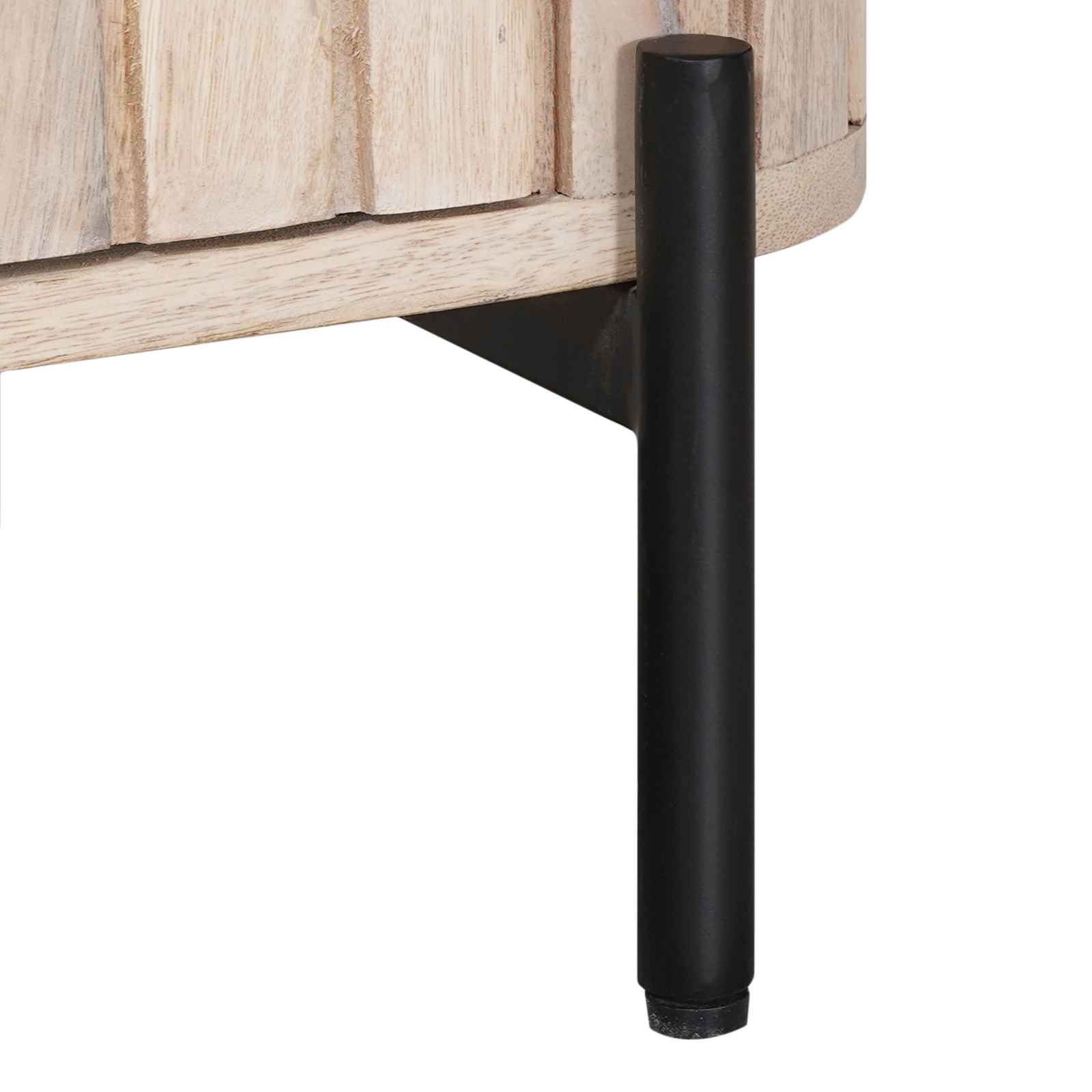 Χειροποίητο Κομοδίνο Λευκό 40 x 30 x 60 cm Στερεό ξύλο μάνγκο - Pakobazaar