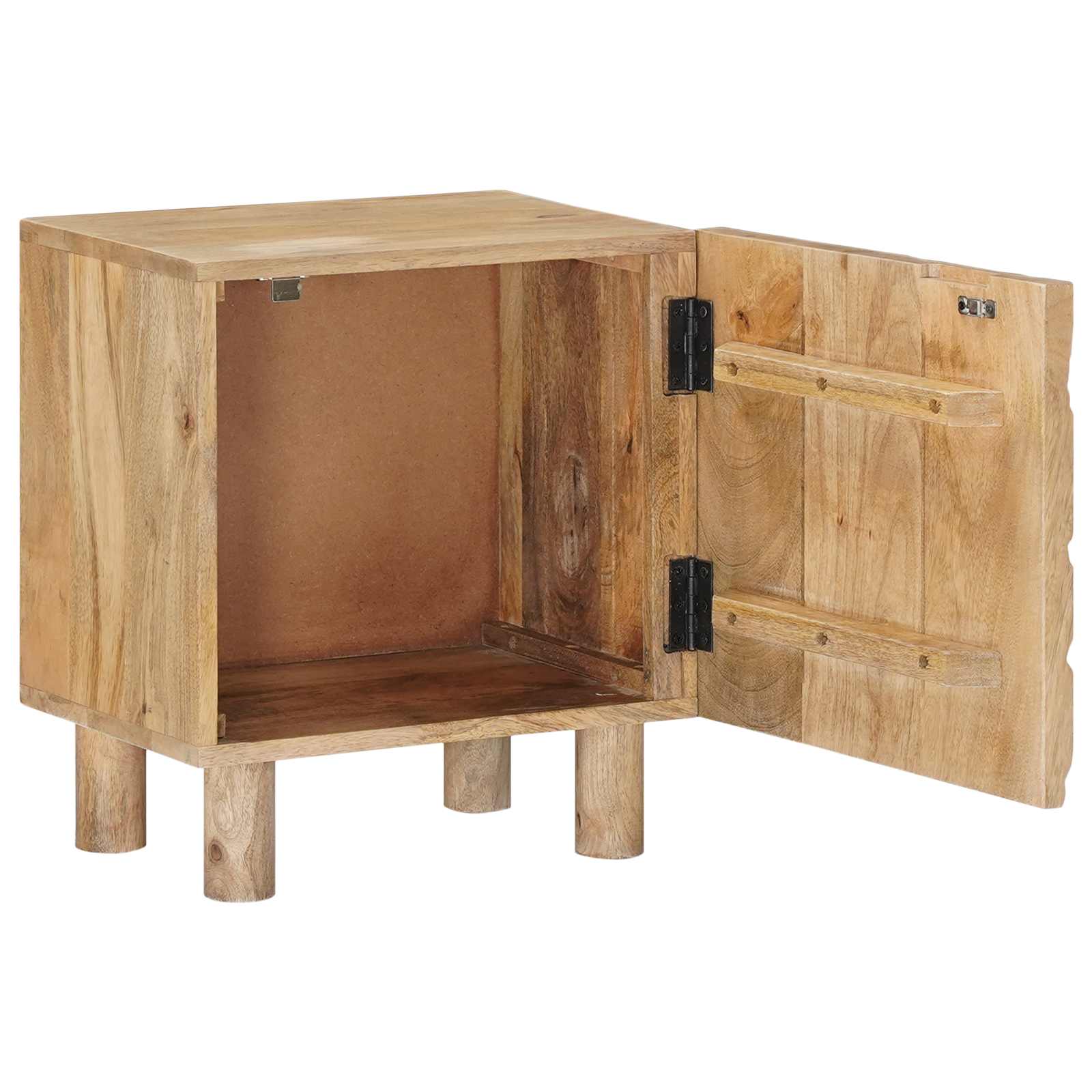 Χειροποίητο Κομοδίνο Καφέ Τίκ 40 x 30 x 45 cm - Pakobazaar