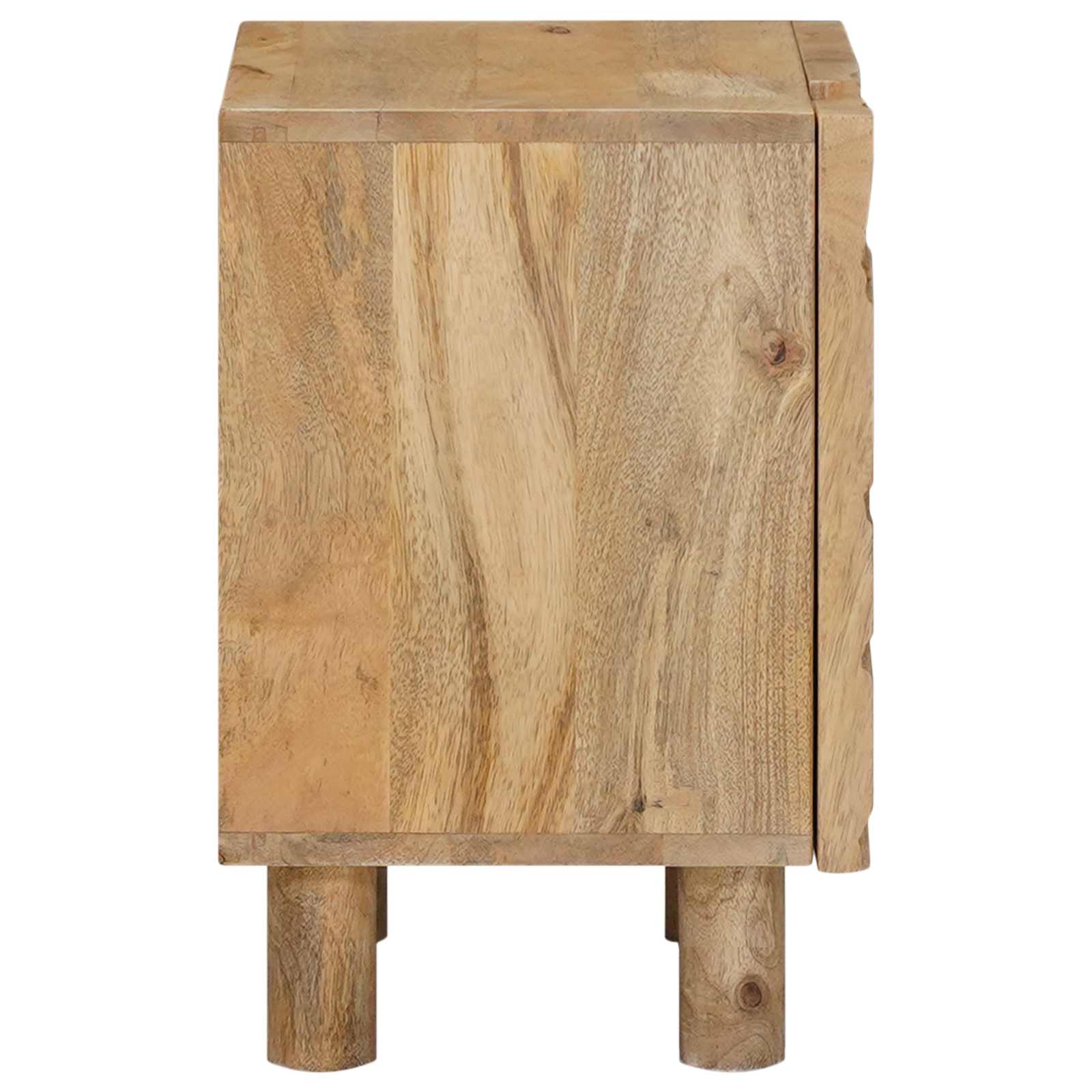 Χειροποίητο Κομοδίνο Καφέ Τίκ 40 x 30 x 45 cm - Pakobazaar