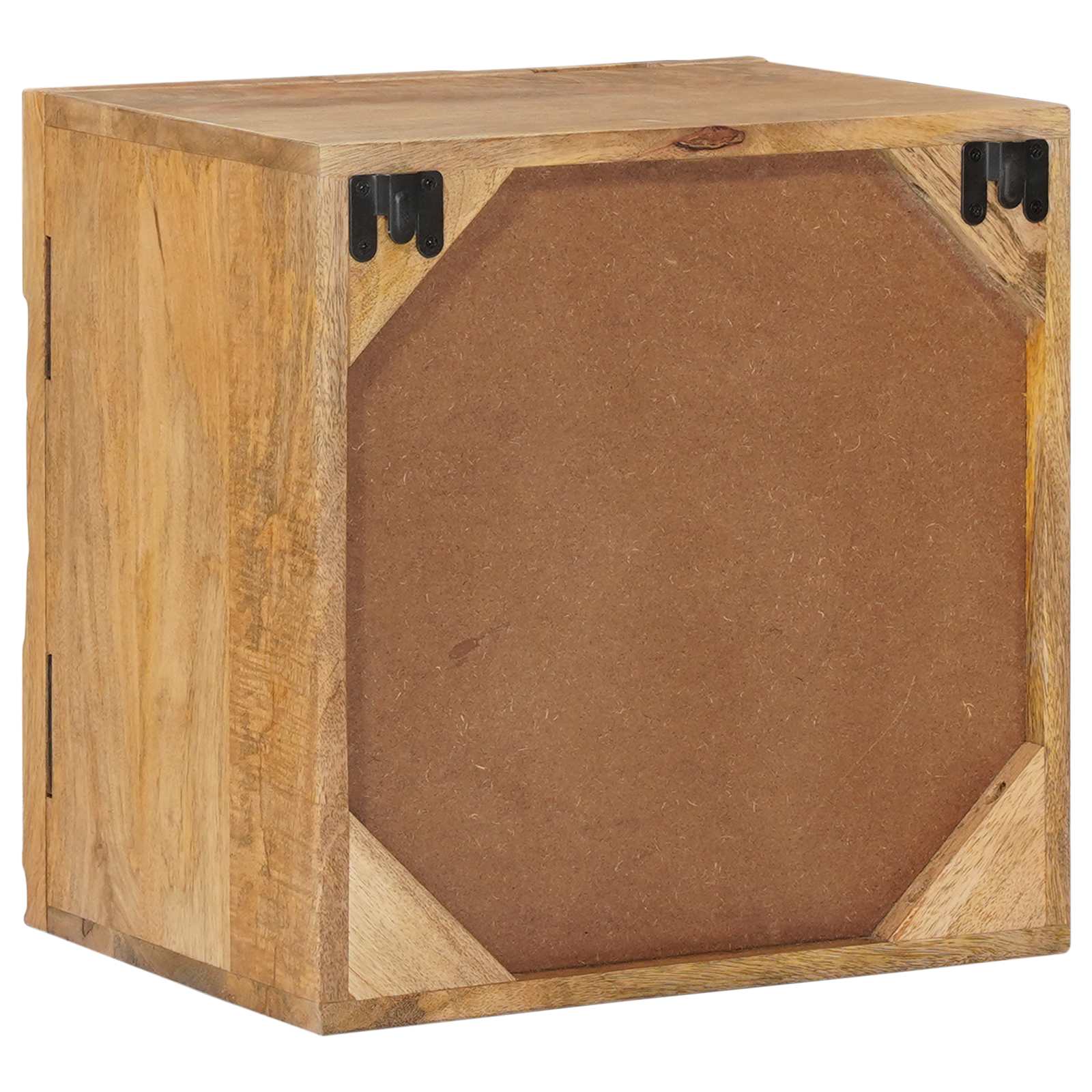 Χειροποίητο Κομοδίνο Καφέ Τίκ 40x30x40 εκ Στερεό ξύλο μάνγκο - Pakobazaar