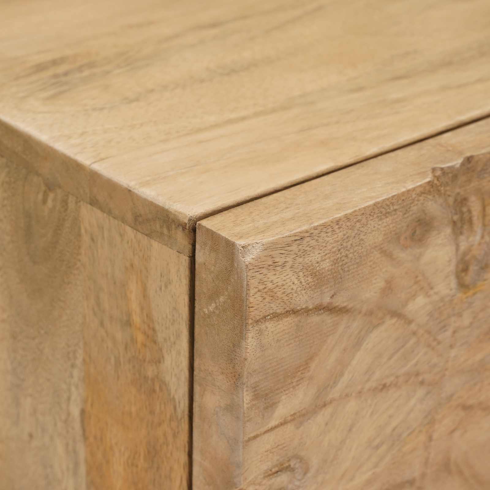 Χειροποίητο Κομοδίνο Καφέ Τίκ 40 x 30 x 20 εκ - Pakobazaar