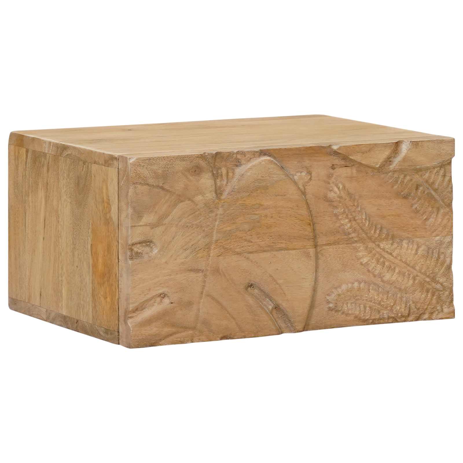 Χειροποίητο Κομοδίνο Καφέ Τίκ 40 x 30 x 20 εκ - Pakobazaar
