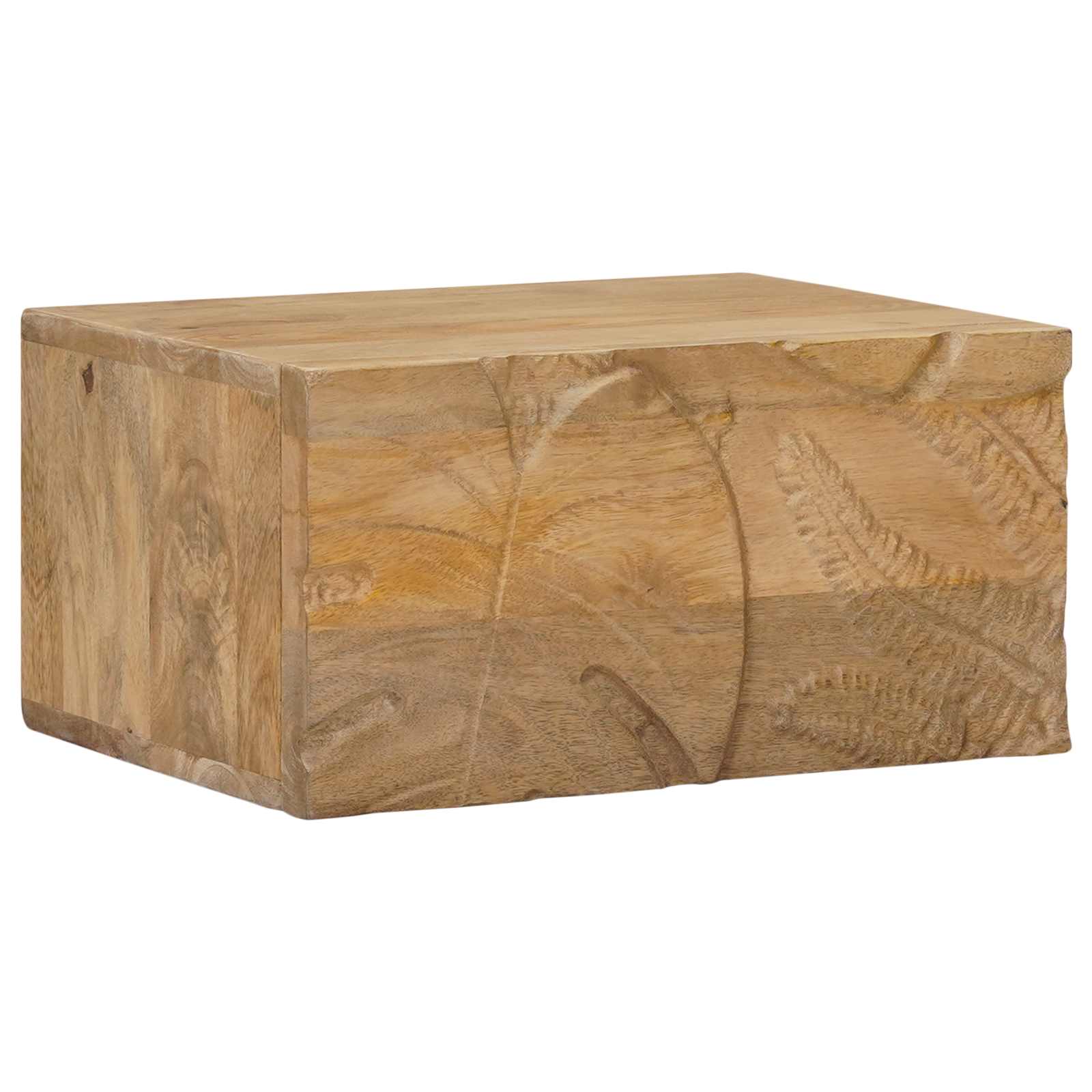 Χειροποίητο Κομοδίνο Καφέ Τίκ 40 x 30 x 20 εκ - Pakobazaar