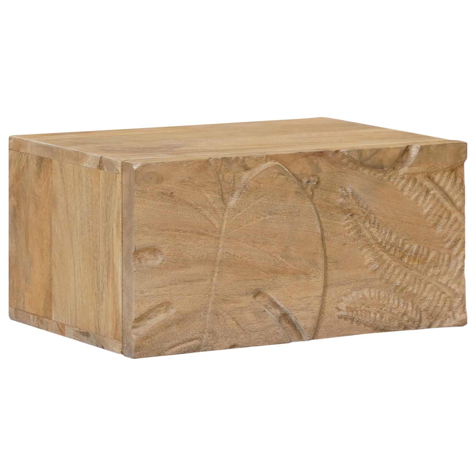 Χειροποίητο Κομοδίνο Καφέ Τίκ 40 x 30 x 20 εκ - Pakobazaar