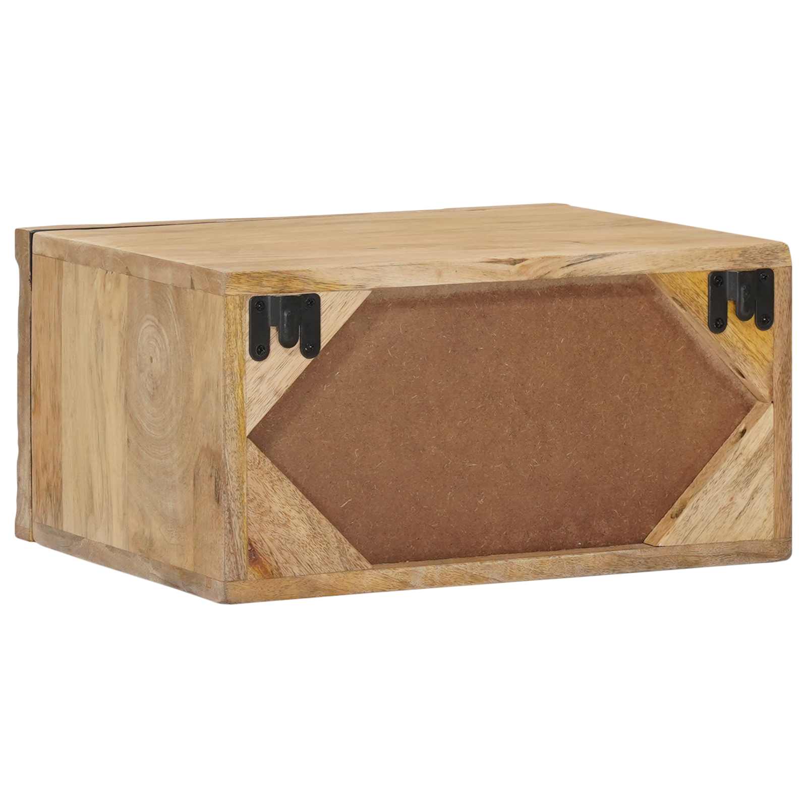 Χειροποίητο Κομοδίνο Καφέ Τίκ 40 x 30 x 20 εκ - Pakobazaar