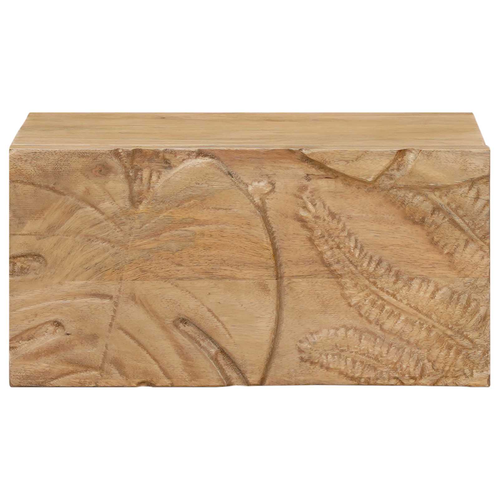 Χειροποίητο Κομοδίνο Καφέ Τίκ 40 x 30 x 20 εκ - Pakobazaar