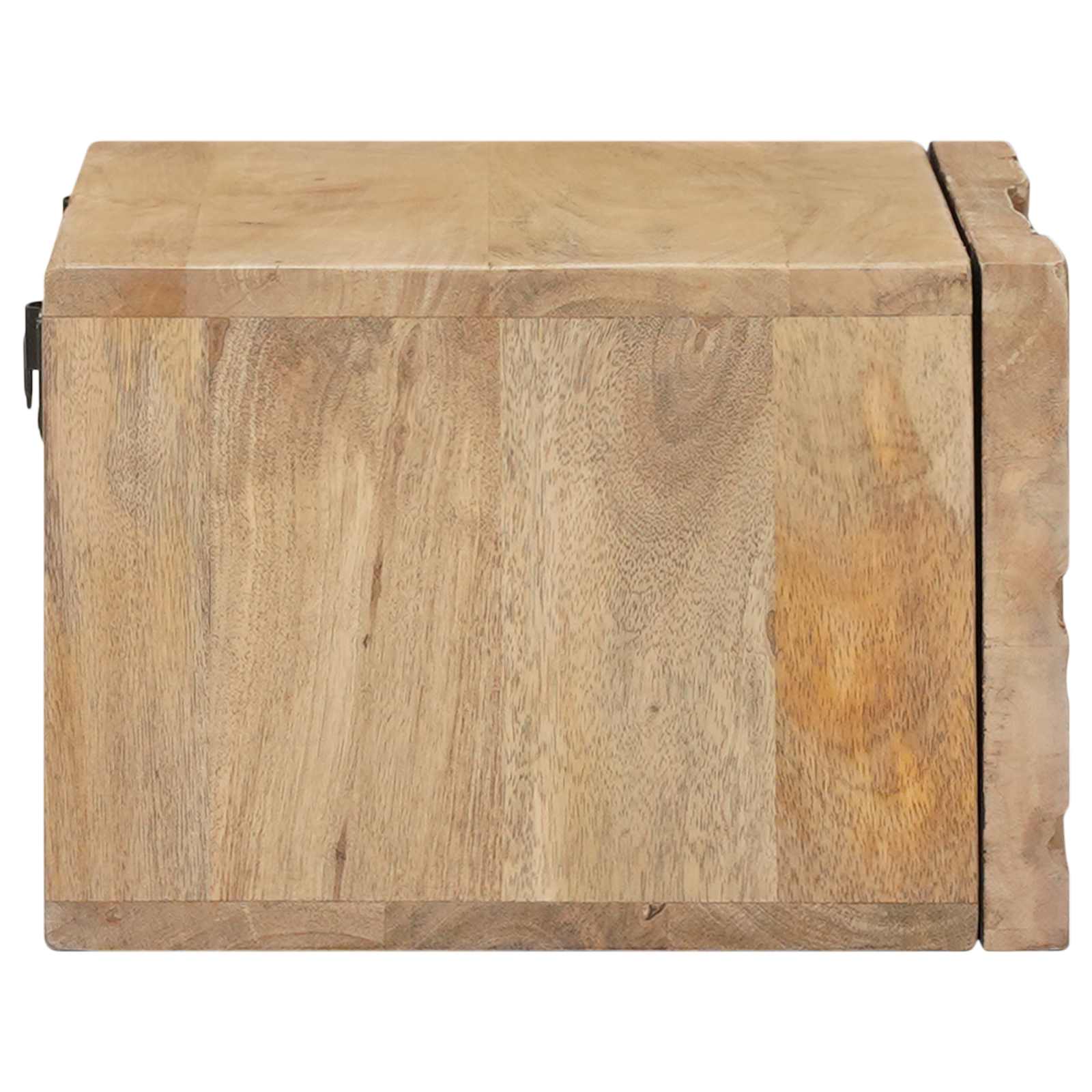 Χειροποίητο Κομοδίνο Καφέ Τίκ 40 x 30 x 20 εκ - Pakobazaar