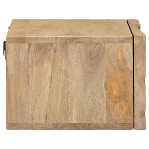 Χειροποίητο Κομοδίνο Καφέ Τίκ 40 x 30 x 20 εκ - Pakobazaar