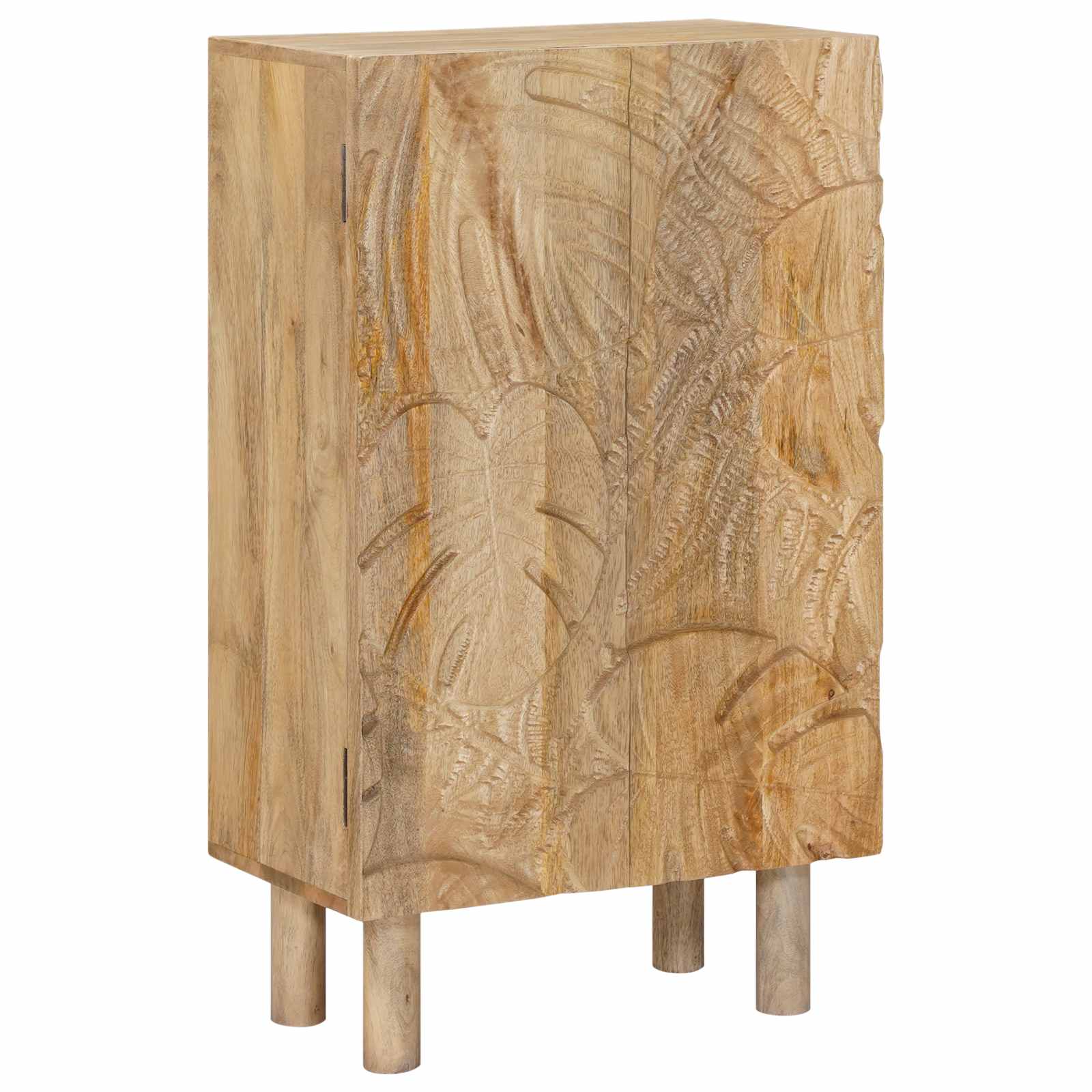 Highboard 53 x 30 x 90 εκ Στερεό Ξύλο Μάνγκο και Μηχανικά Ξύλα - Pakobazaar