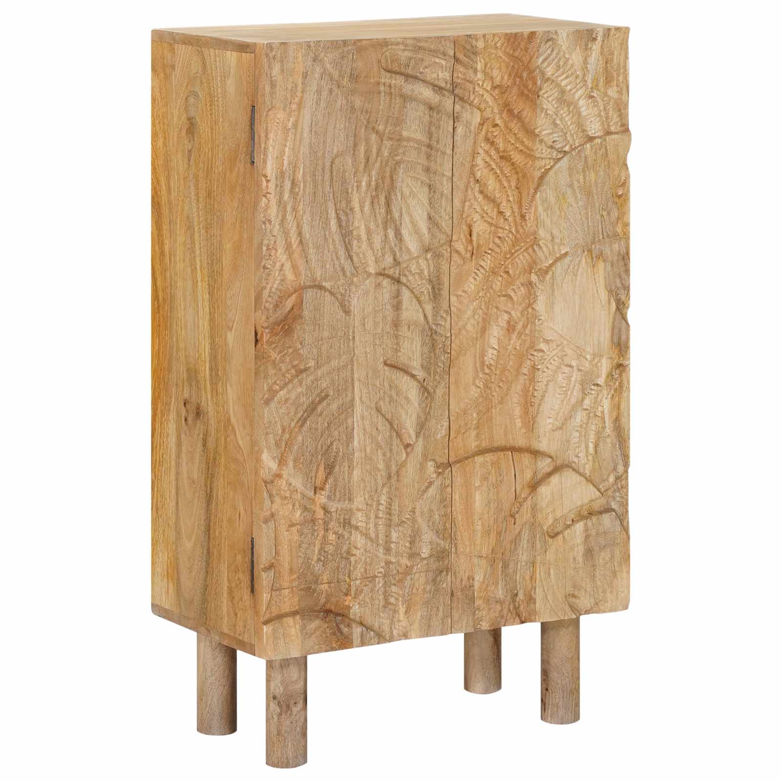 Highboard 53 x 30 x 90 εκ Στερεό Ξύλο Μάνγκο και Μηχανικά Ξύλα - Pakobazaar