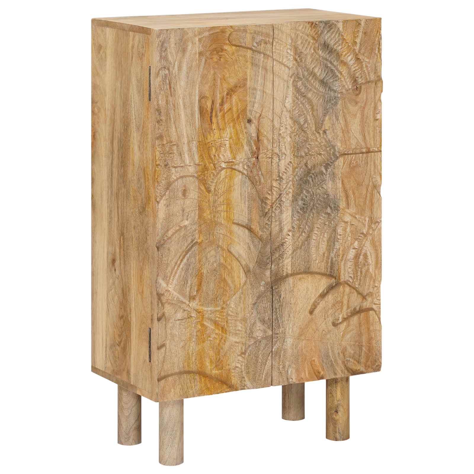 Highboard 53 x 30 x 90 εκ Στερεό Ξύλο Μάνγκο και Μηχανικά Ξύλα - Pakobazaar