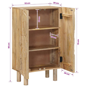 Highboard 53 x 30 x 90 εκ Στερεό Ξύλο Μάνγκο και Μηχανικά Ξύλα - Pakobazaar