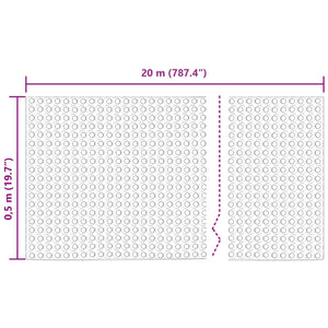 Κυματοειδές Φύλλο Αποχέτευσης Μαύρο 0,5 x 20 μ HDPE - Pakobazaar
