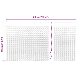 Κυματοειδές Φύλλο Αποχέτευσης 2 pcs Μαύρο 0,5 x 20 μ HDPE - Pakobazaar