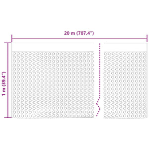 Κυματοειδές Φύλλο Αποχέτευσης Μαύρο 1 x 20 m HDPE - Pakobazaar