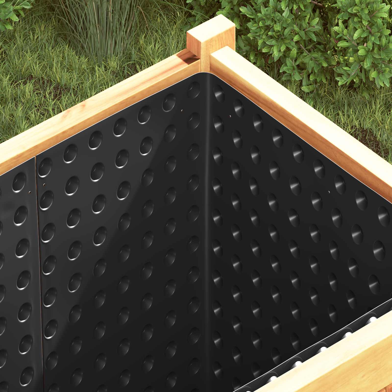 Κυματοειδές Φύλλο Αποχέτευσης 2 pcs Μαύρο 1 x 20 m HDPE - Pakobazaar
