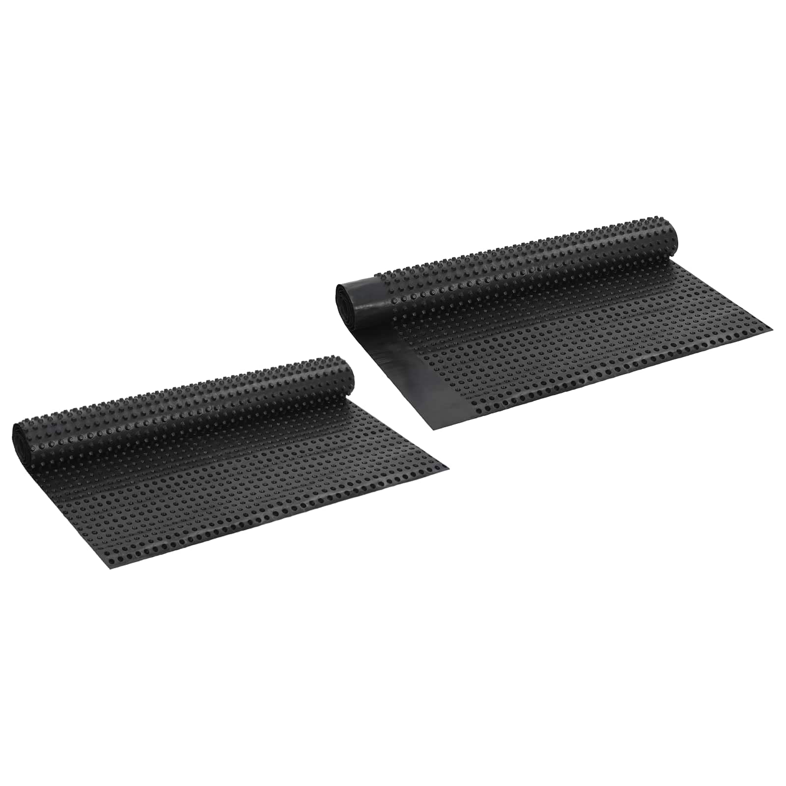 Κυματοειδές Φύλλο Αποχέτευσης 2 pcs Μαύρο 1 x 20 m HDPE - Pakobazaar