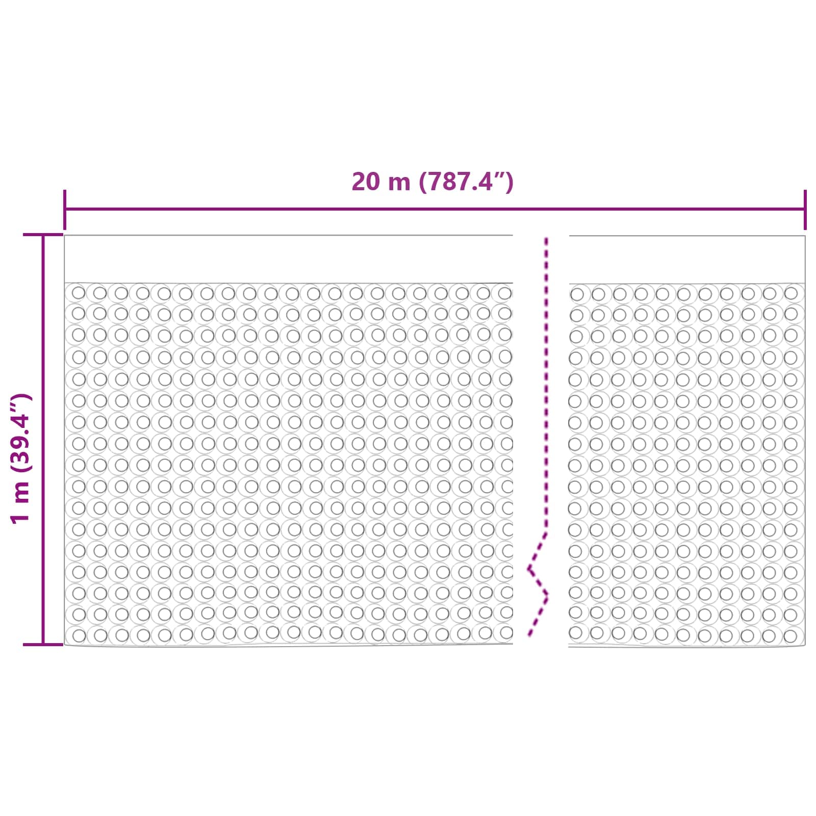 Κυματοειδές Φύλλο Αποχέτευσης 2 pcs Μαύρο 1 x 20 m HDPE - Pakobazaar