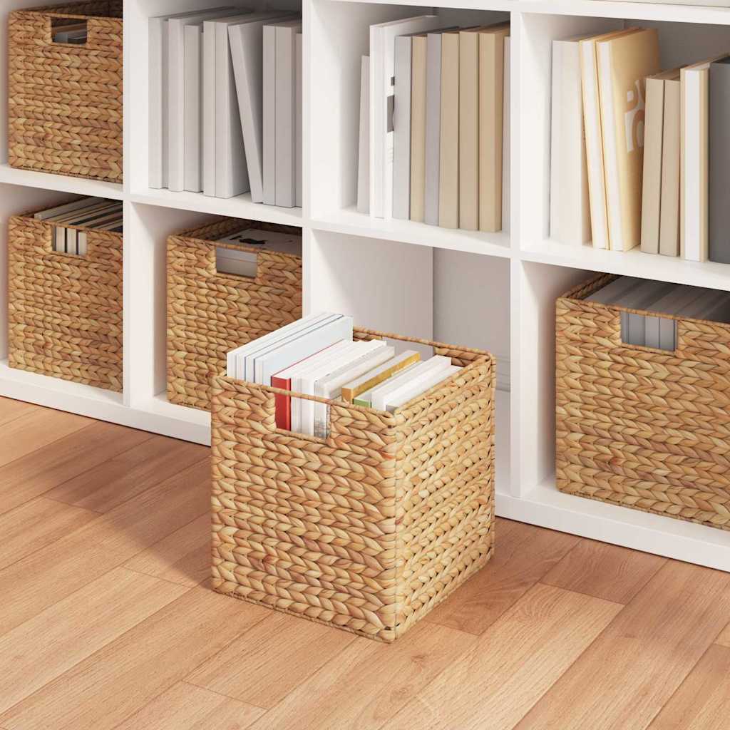 Καλάθια Αποθήκευσης 2 pcs Φυσικό 28 x 28 x 28 εκ Υάκινθος νερού - Pakobazaar