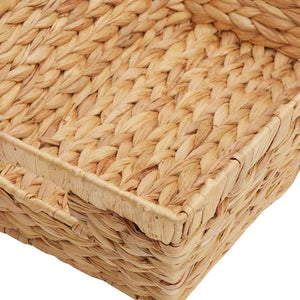 Καλάθια Αποθήκευσης 2 pcs Φυσικό 38 x 28 x 15 εκ Υάκινθος νερού - Pakobazaar