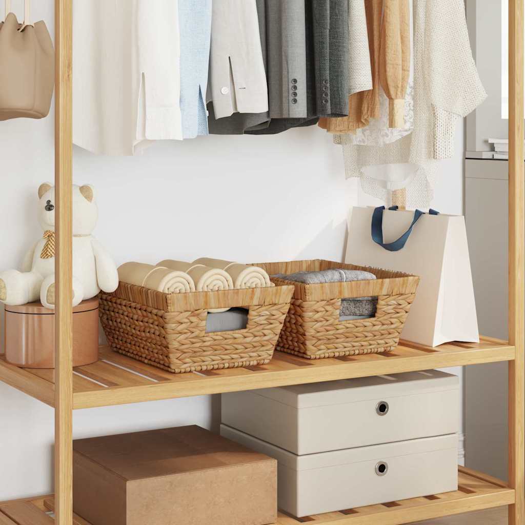 Καλάθια Αποθήκευσης 2 pcs Φυσικό 38 x 28 x 15 εκ Υάκινθος νερού - Pakobazaar