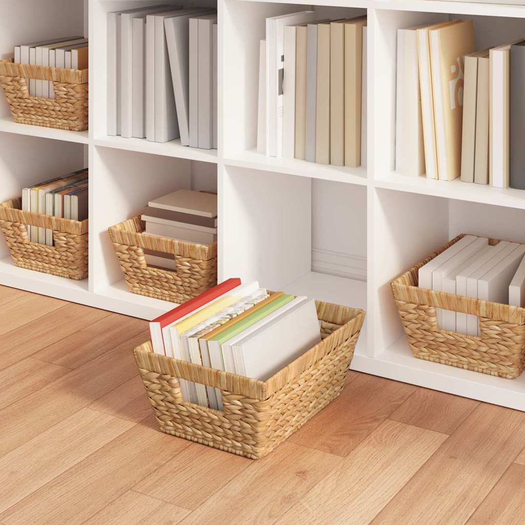 Καλάθια Αποθήκευσης 2 pcs Φυσικό 38 x 28 x 15 εκ Υάκινθος νερού - Pakobazaar