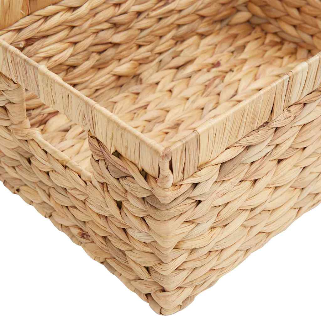 Καλάθια Αποθήκευσης 3 pcs Φυσικό 40 x 30 x 18 εκ Υάκινθος νερού - Pakobazaar
