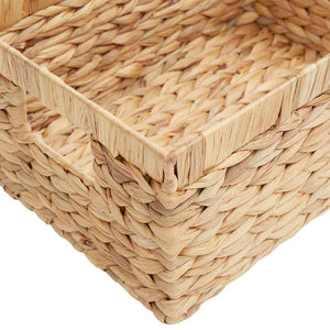Καλάθια Αποθήκευσης 3 pcs Φυσικό 40 x 30 x 18 εκ Υάκινθος νερού - Pakobazaar