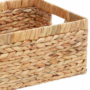 Καλάθια Αποθήκευσης 3 pcs Φυσικό 40 x 30 x 18 εκ Υάκινθος νερού - Pakobazaar