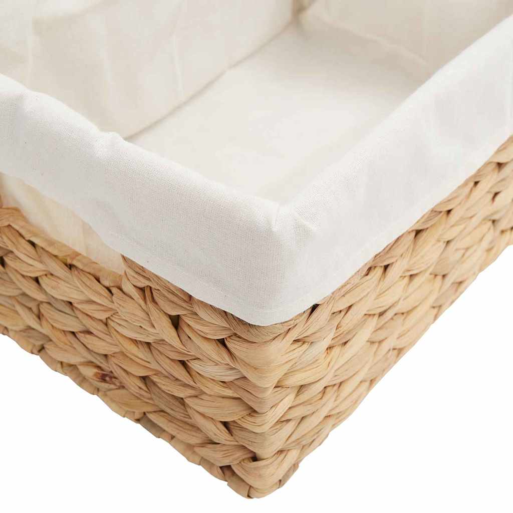 Καλάθια Αποθήκευσης 3 pcs Φυσικό 40 x 30 x 18 εκ Υάκινθος νερού - Pakobazaar
