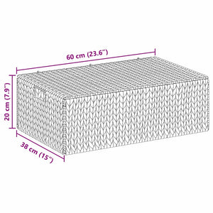 Κουτί αποθήκευσης Φυσικό 60 x 38 x 20 εκ Υάκινθος νερού - Pakobazaar