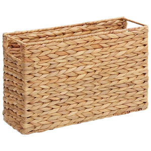 Καλάθια Μαγazines 2 pcs Φυσικό 39 x 14 x 25 εκ Υάκινθος νερού - Pakobazaar