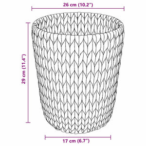 Κάδοι Χαρτιών Απορριμμάτων 2 pcs Φυσικό 26 x 26 x 29 εκ. - Pakobazaar