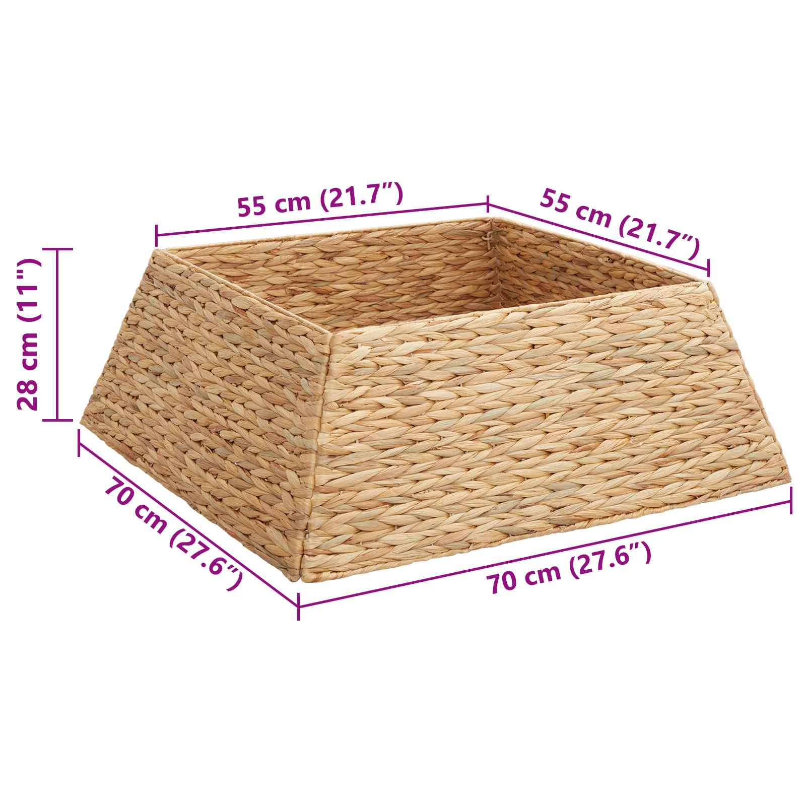 Κολάρο Χριστουγεννιάτικου Δέντρου Καφέ 70 x 70 x 28 εκ