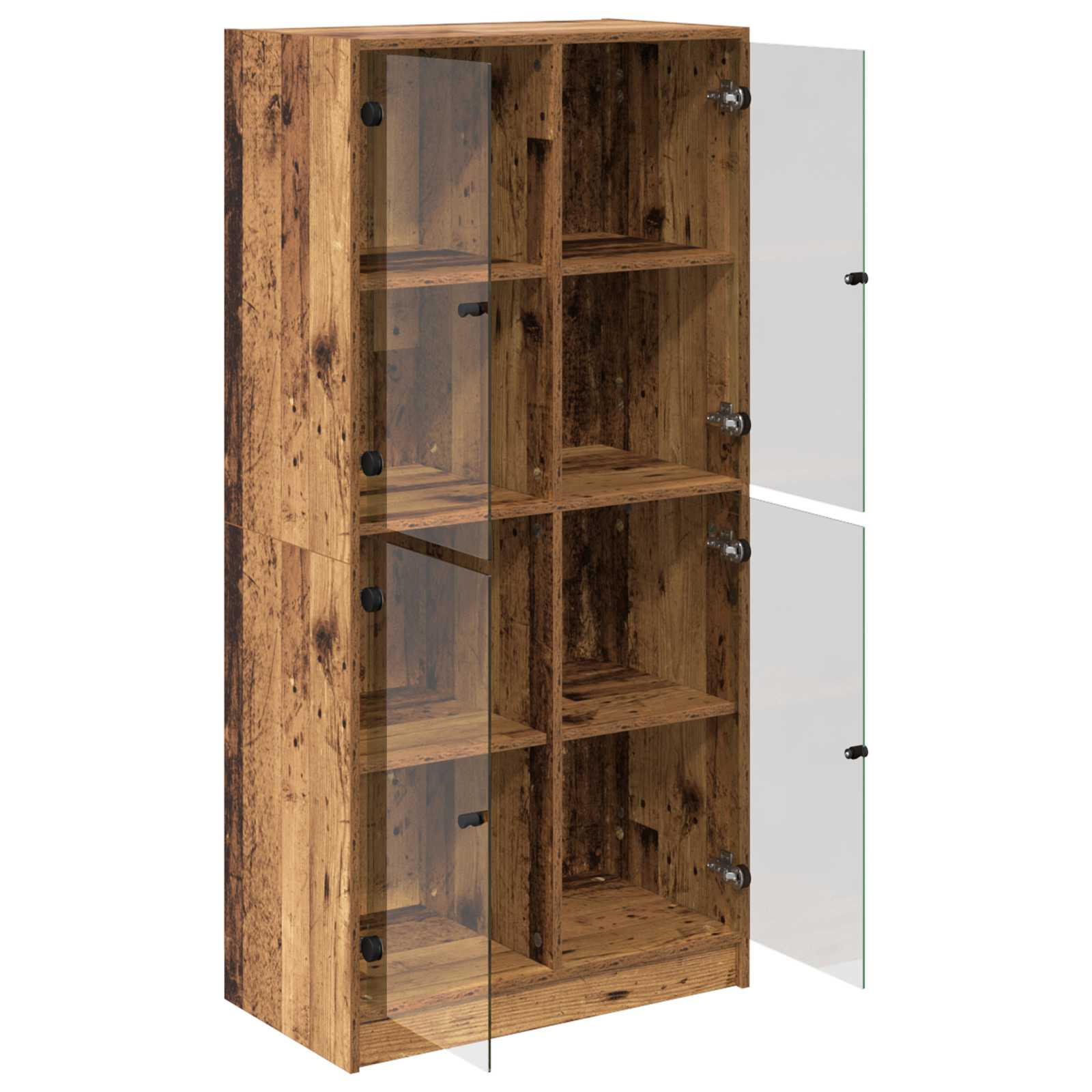 Highboard Παλιό Ξύλο 68 x 37 x 142 εκ Επεξεργασμένο ξύλο - Pakobazaar